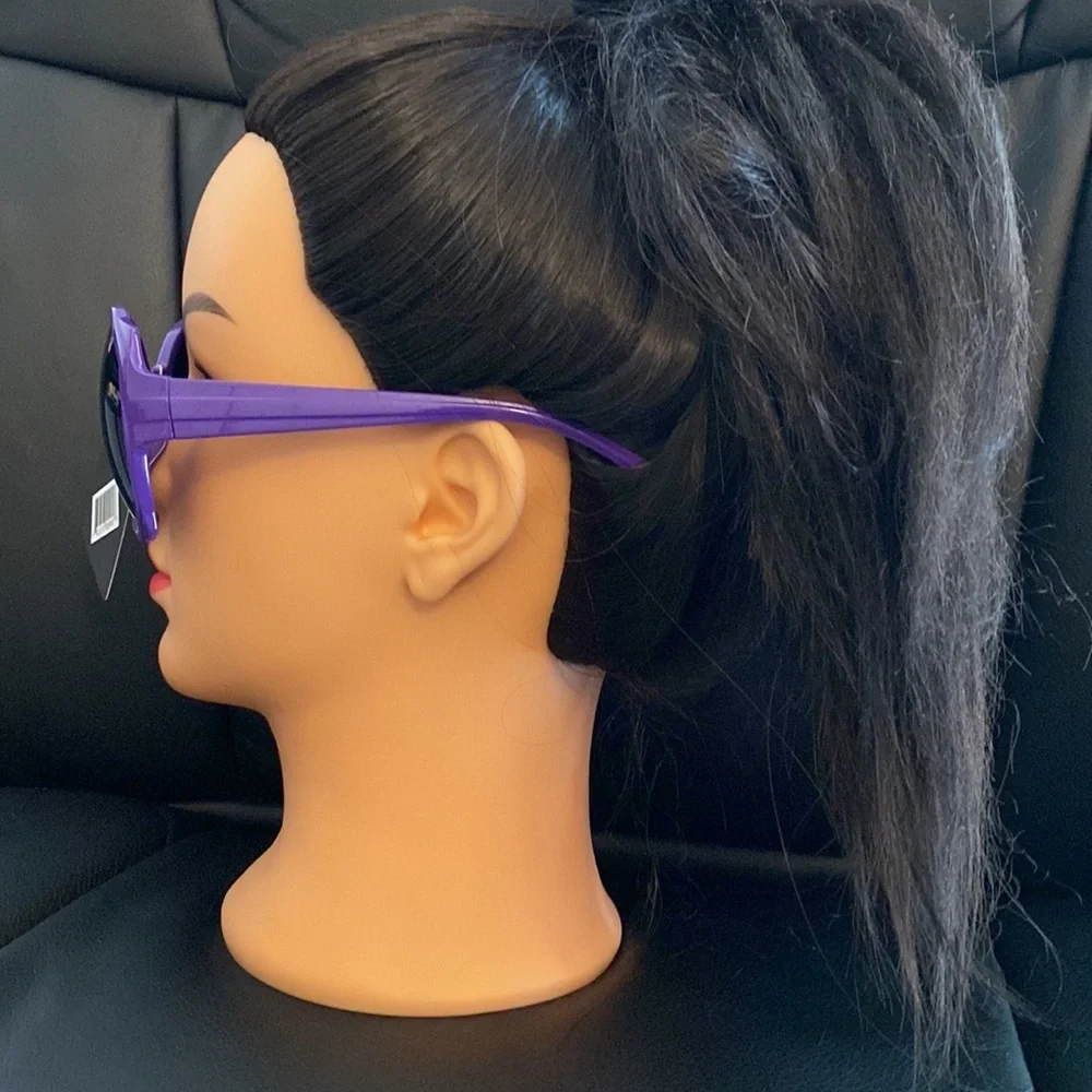 Fashion Sunglasses Oversized Purple Women